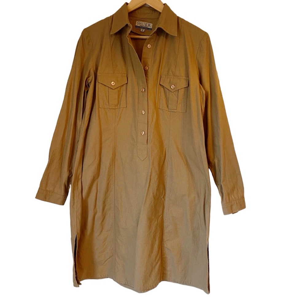 Shukr Tunic Top Islamic Clothing Khaki Size Small